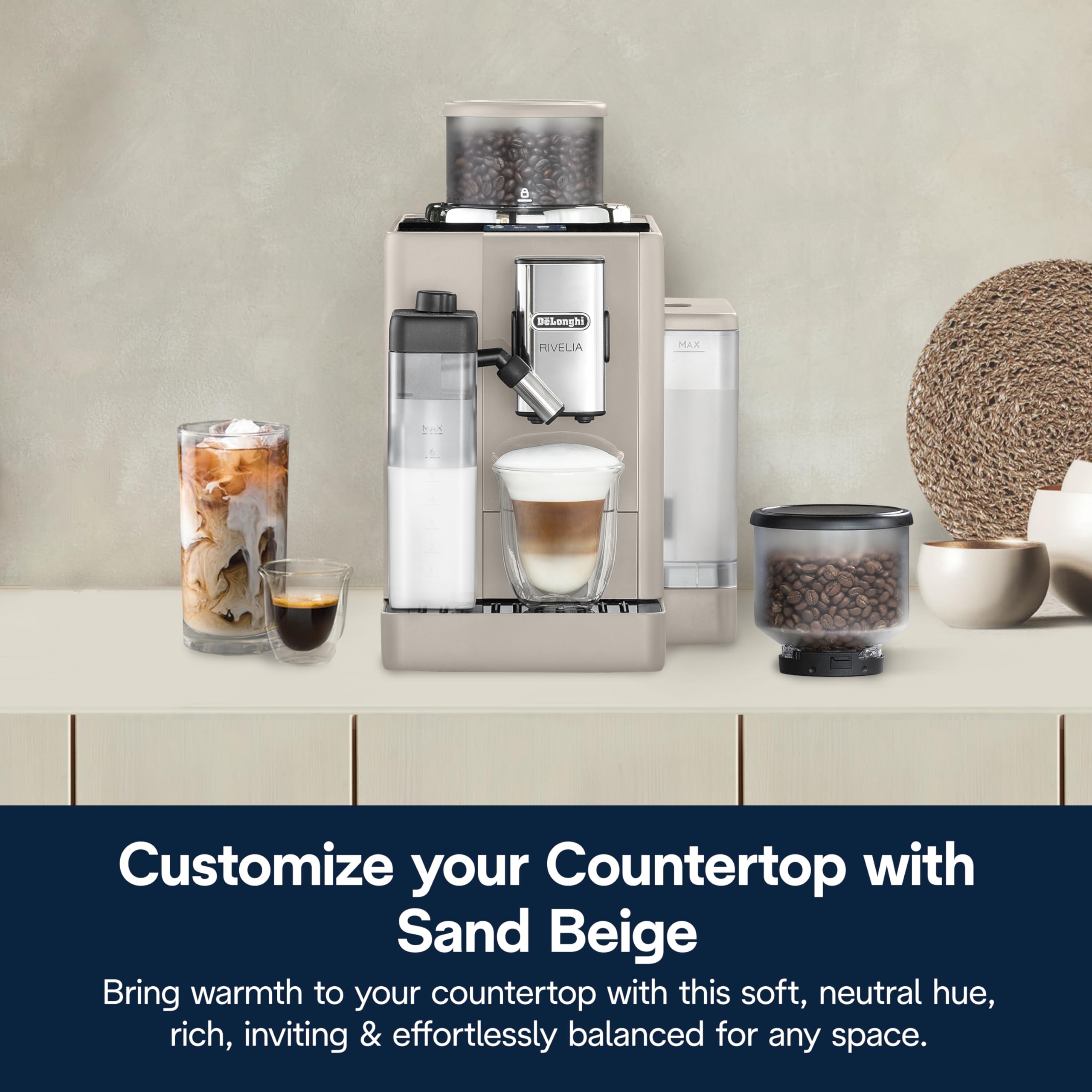 De'Longhi Rivelia Espresso Machine - Grind & Brew -8 De'Longhi Rivelia Espresso Machine - Grind & Brew -8