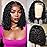 12 Inch 13x4 Deep Wave Bob Wig Human Hair Short Bob Wigs HD Lace Front Wigs Human Hair Pre Plucked 180 Density Curly Human Hair Wig Glueless Natural Color Lace Frontal Wigs for Black Women