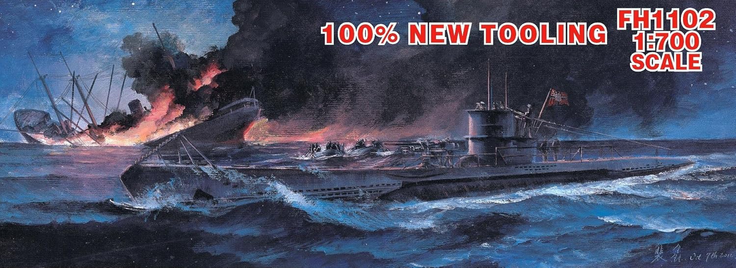 Maquette Plastique 1/700 U-Boat Allemand Type VII B U-47 - Kit 2 Bateaux - Modélisme Naval WWII (import Japon) - 3