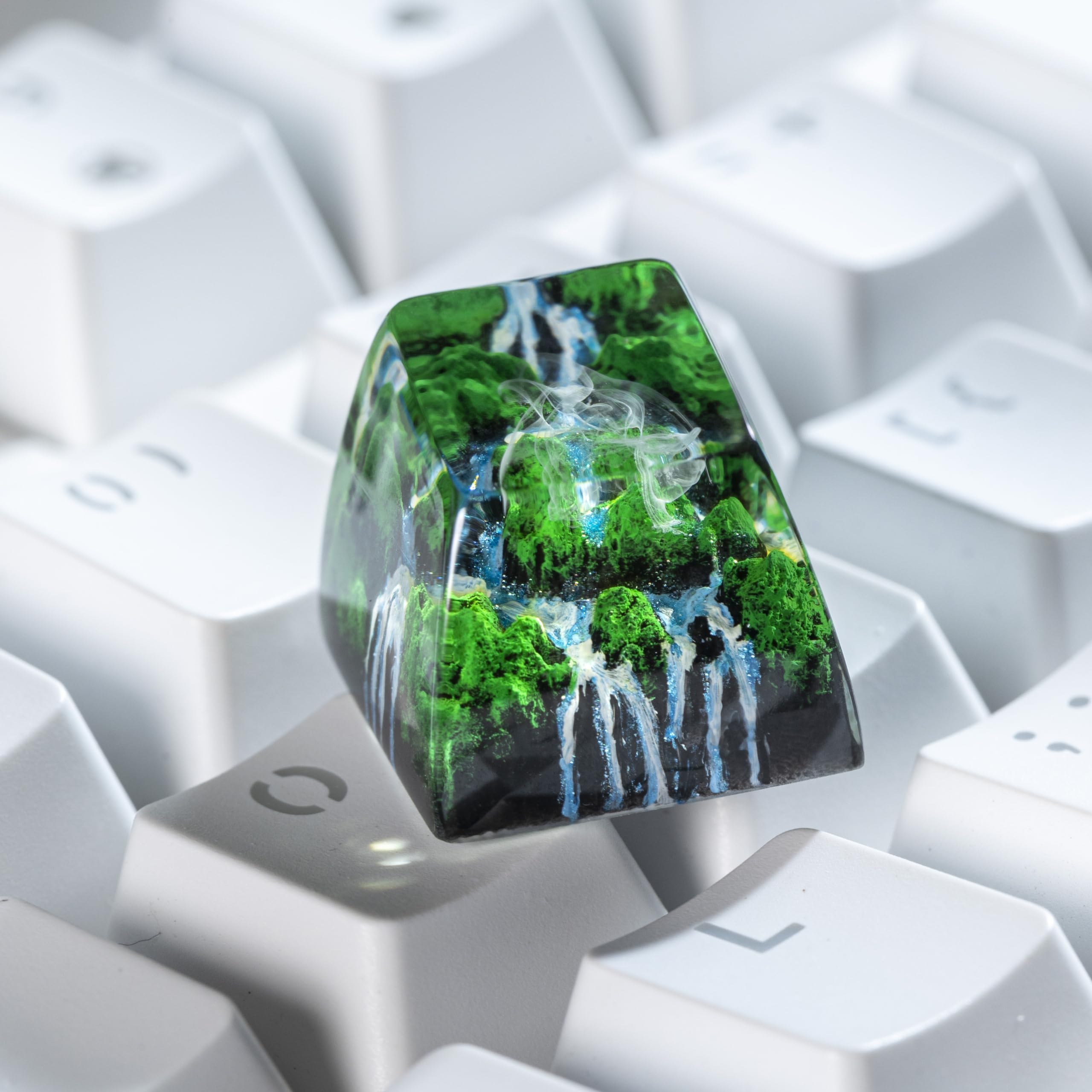 Amazon.com: DATKEY Artisan Keycap - Mysterious Forest Resin Nature