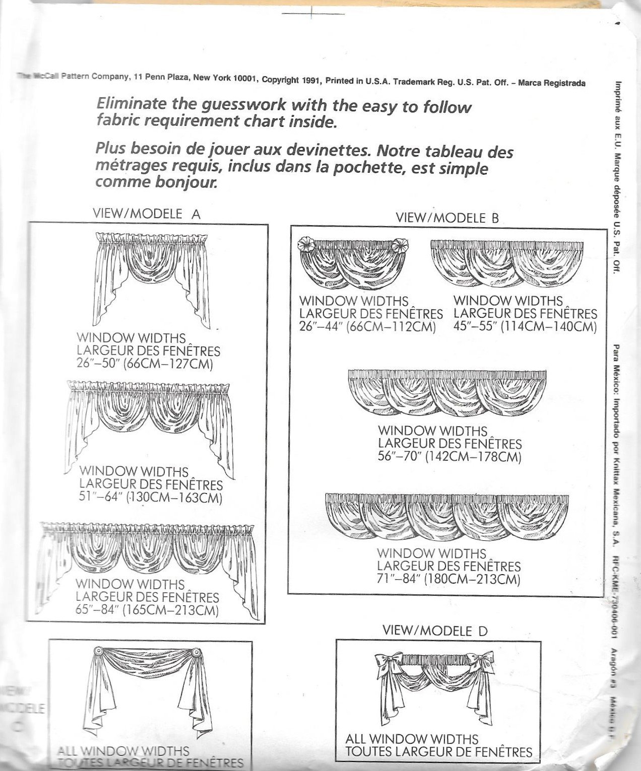 MCCALLS HOME DEC IN A SEC 5173 SWAG AND VALANCE-image-38
