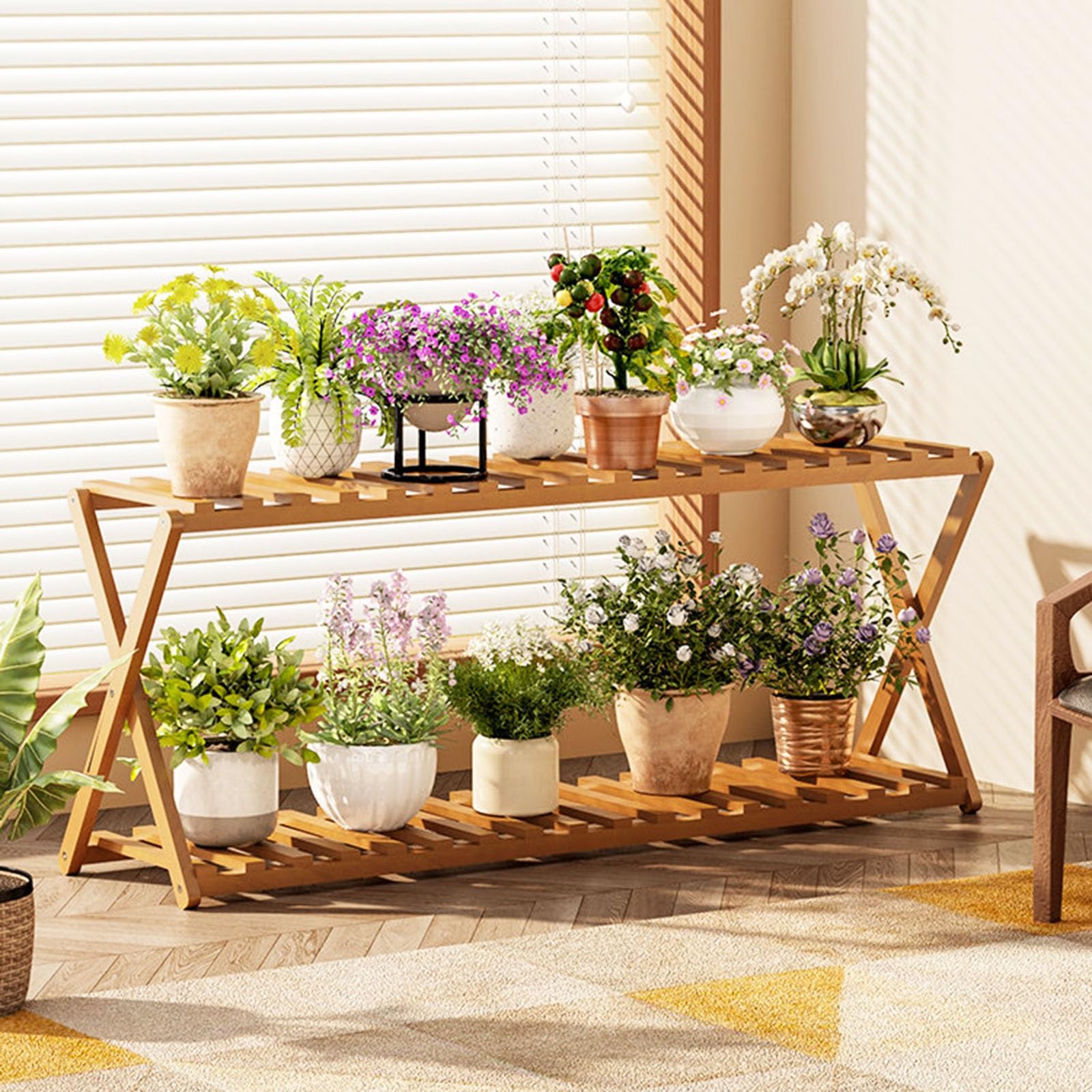 Présentoir plantes succulentes gain de place pour petits balcons et salons