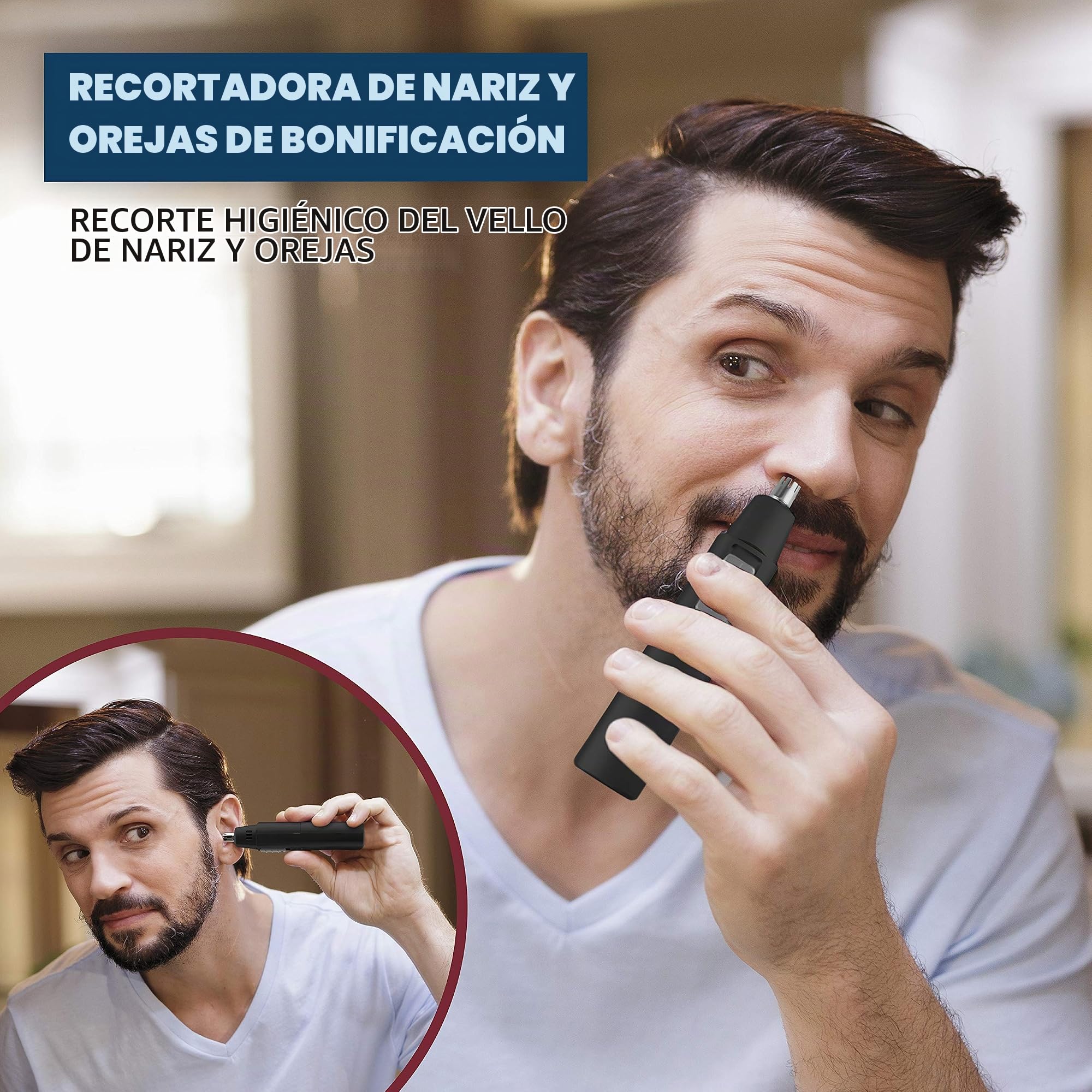 Amazon.com: Recortador Wahl de bigote y barba, Negro : Belleza y