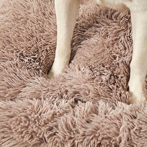 Miniatura 20 de ANWA Cama para perros tamaño mediano, cojín lavable para caja de perro, almohadilla para caja de perro, perros grandes Gris,Gris claro,Camello