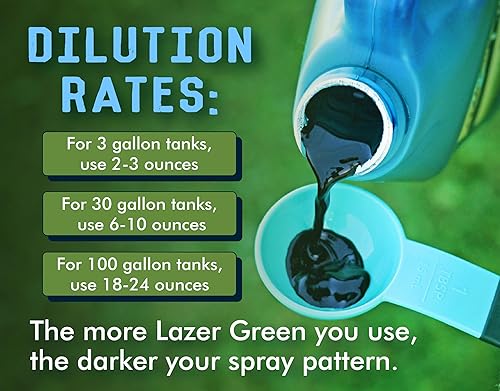 Miniatura 6 de Liquid Harvest Lazer - Indicador de patrón de pulverización concentrado verde - 1 galón (128 onzas) - Colorante de spray perfecto para malas