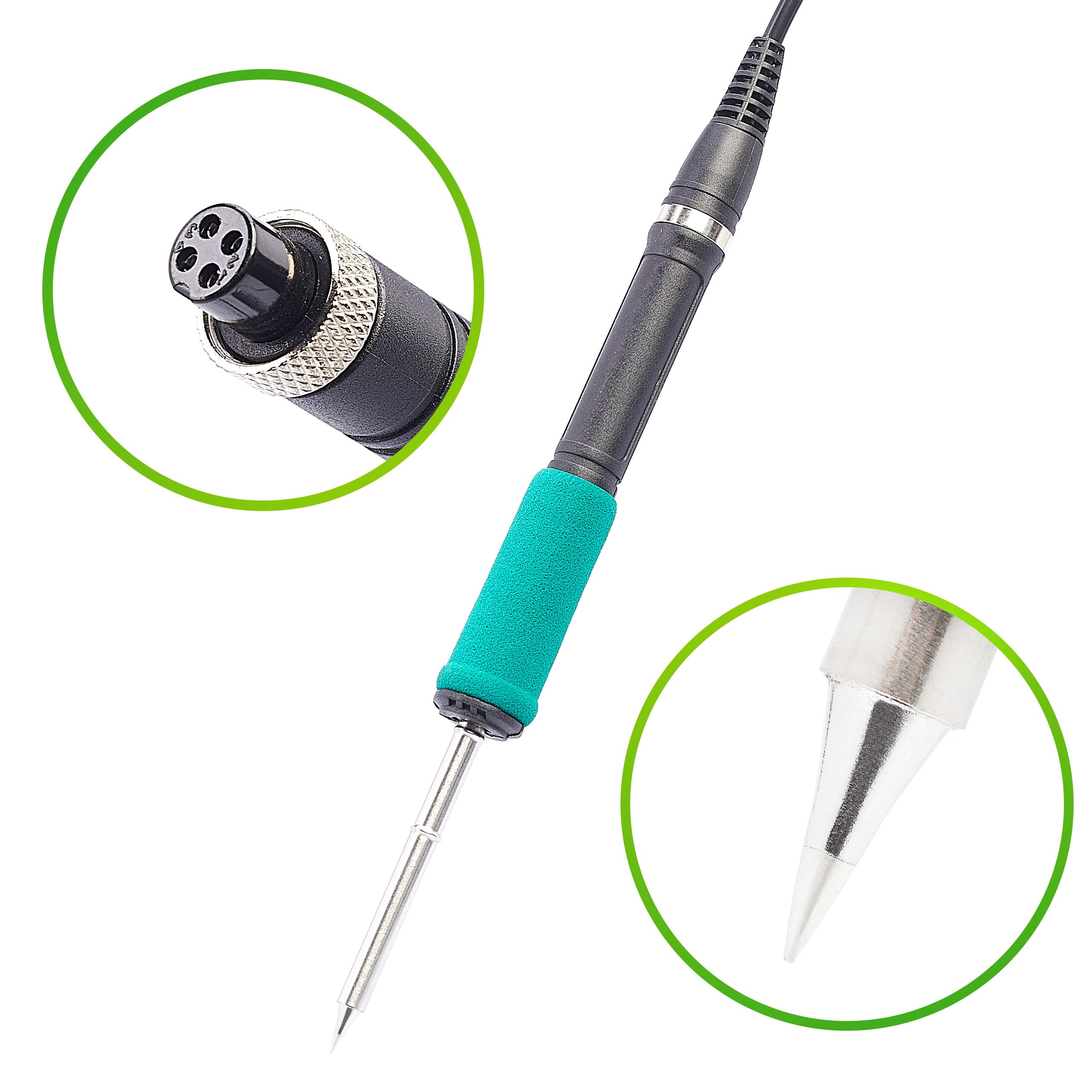 Stacja Lutownicza 2w1 Hot Air Techrebal 706 II Lutownica Grotowa Kolbowa Precyzyjna Mocna Na Groty T12