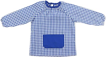 H HANSEL HOME School Apron for Children and Boys, No Button Elastic Apron at the Cuffs and Neck Puor l'École e Craft