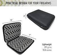 Vista 6 de Houston Gun Holsters Estuche para pistola Thermofoil Deluxe para pistolas - Transporte absorbente de golpes - Resistente al agua - Ocultar bloqueo