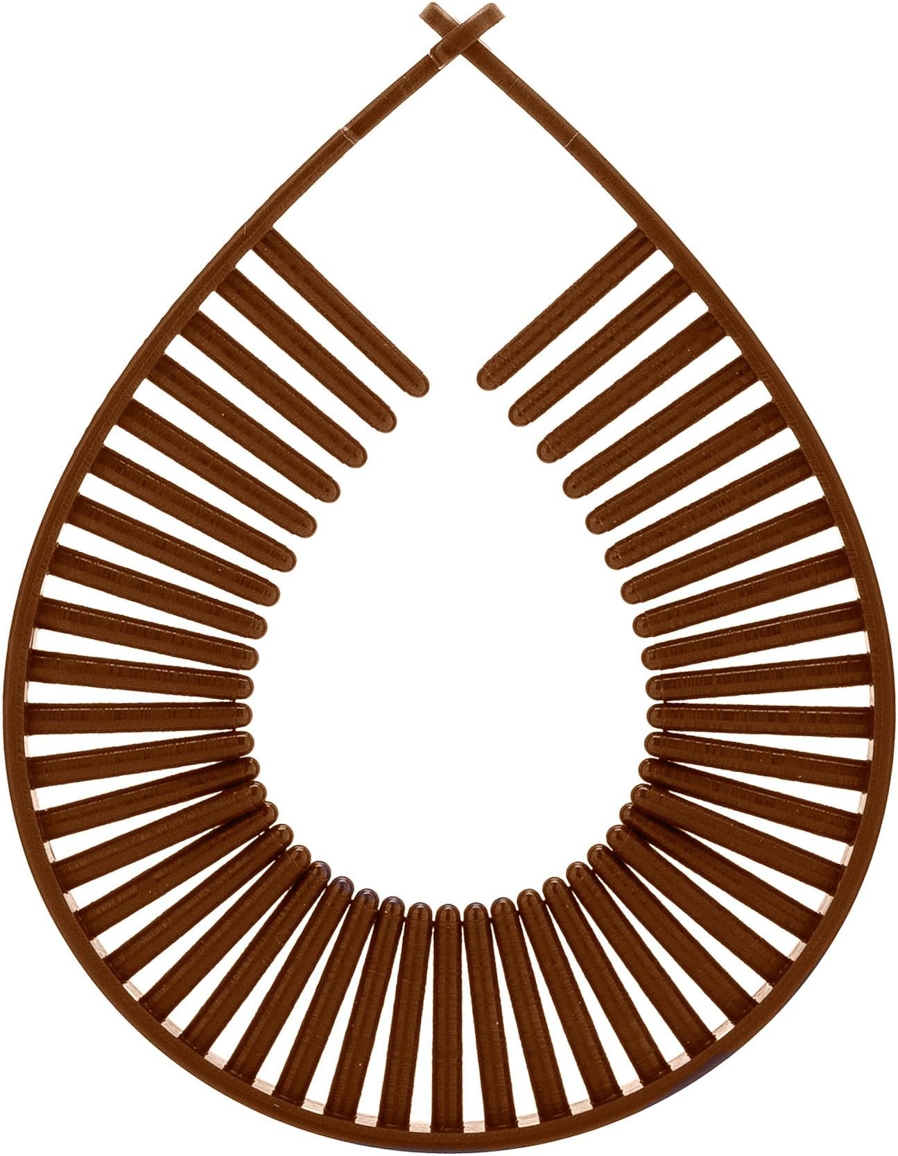 CarlyClip Styling Tool New & Improved!!! Fine & Medium Natural Hair (Brown)