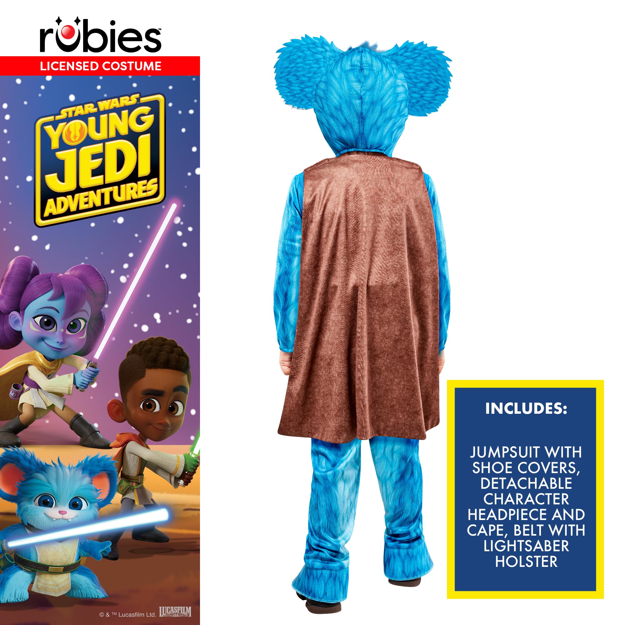 Rubies 10012543T000 Nubs Toddler Costume Star Wars Kids Fancy Dress, Boys, Girls, Multi, 2-3 Years Halloween - Image 2
