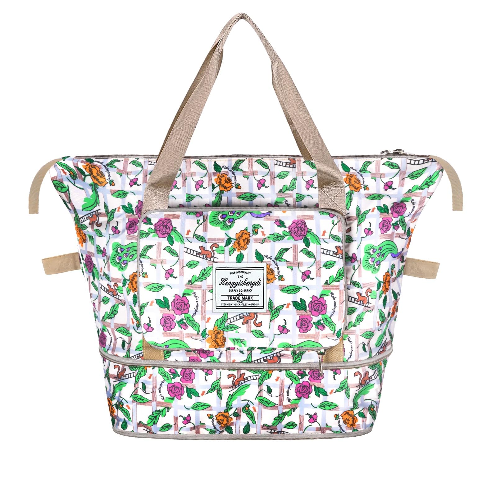 See full amazon price history chart for Cherryland Womens Oxford Flower Printed Fabric Large Capacity Folding Large Capacity Foldable Travel Bag Lightweight Waterproof Carry Weekender Overnight Luggage Bag For Travel (Off White) Cherryland Womens Oxford Flower Printed Fabric Large Capacity Folding Large Capacity Foldable Travel Bag Lightweight Waterproof Carry Weekender Overnight Luggage Bag For Travel (Off White) (B0C82X5MZ3) Amazon Price History, Amazon Price Tracker