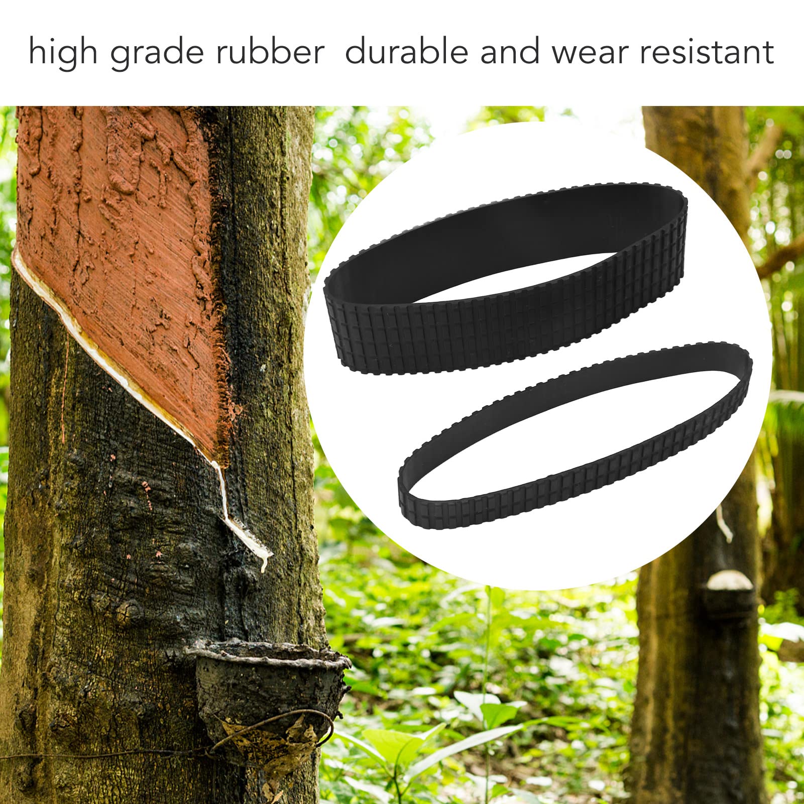 Zoom Rubber and Focus Rubber Grip for AF-S 24-120mm F/4G ED VR, Rubber Focus Ring Trim Lens Repair Kit - Image 4