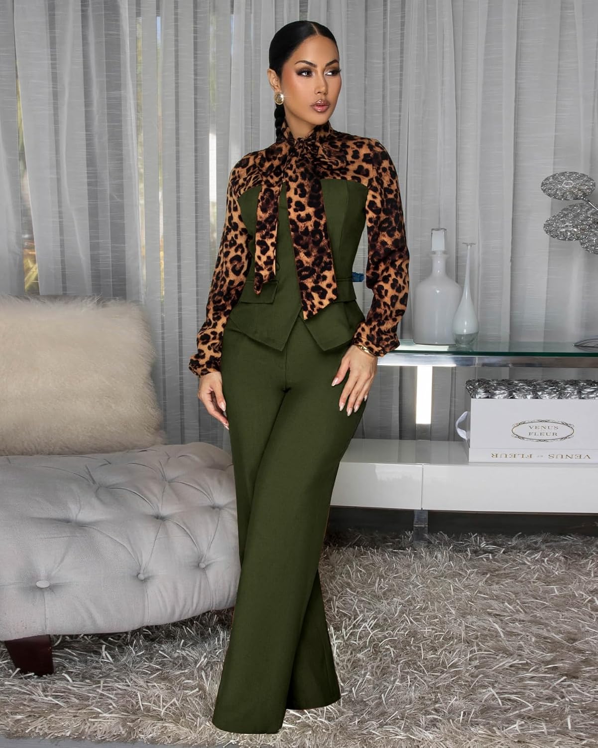 Ladies' elegant jumpsuitformal sexy casual straight pantsbusiness party jumpsuit - Image 5