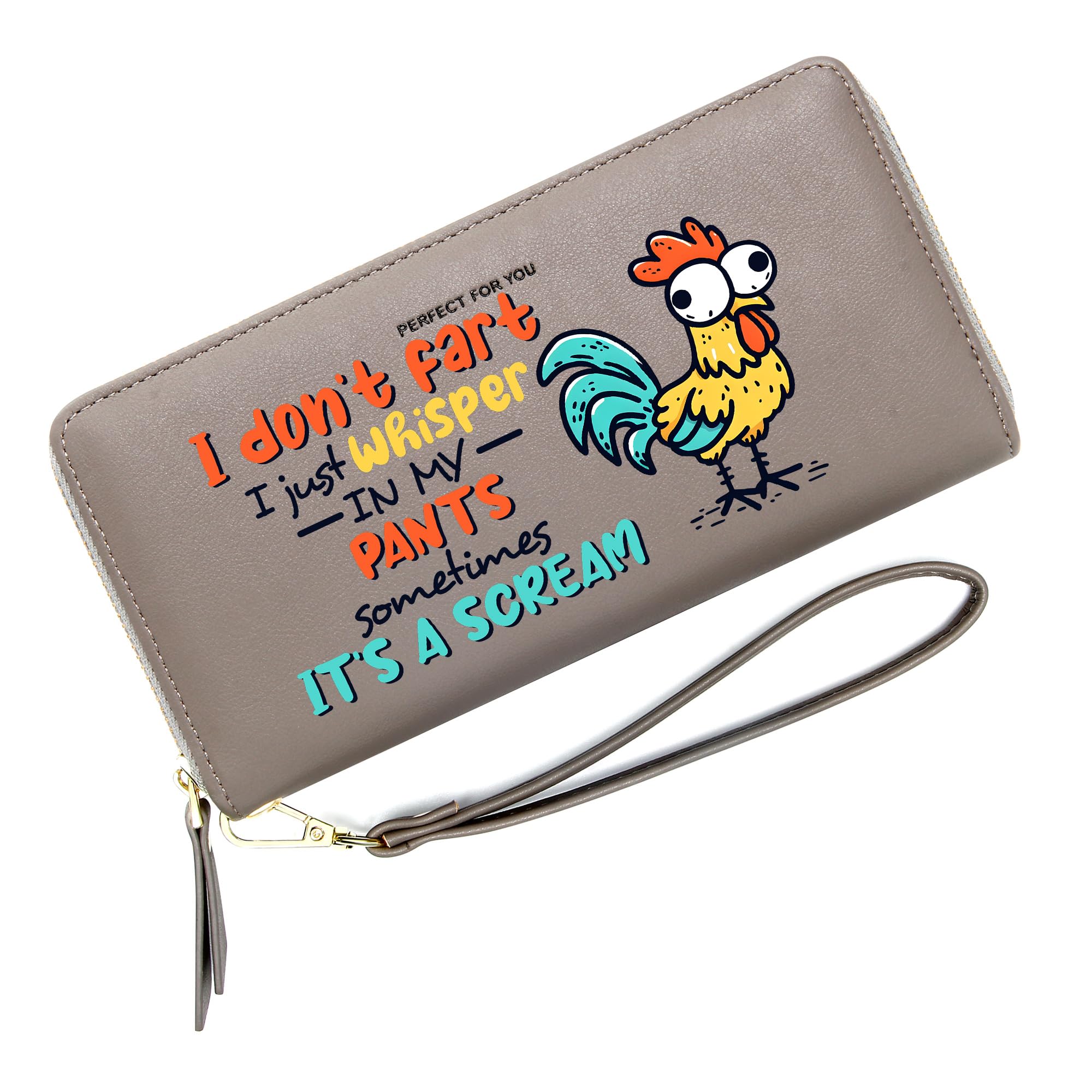 PFY Personalized Women Wallets with Chicken,Birthday Gift,Holiday Gift for Son Daughters from Parent Grandparent,Graduation Gift for Friends,Students,Teacheres 1304r