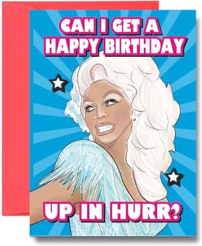 Funny Drag Queen Birthday Card For Friend IN108 | RuPaul Inspired, Diva Sass, LGBTQ Humour, Fabulous