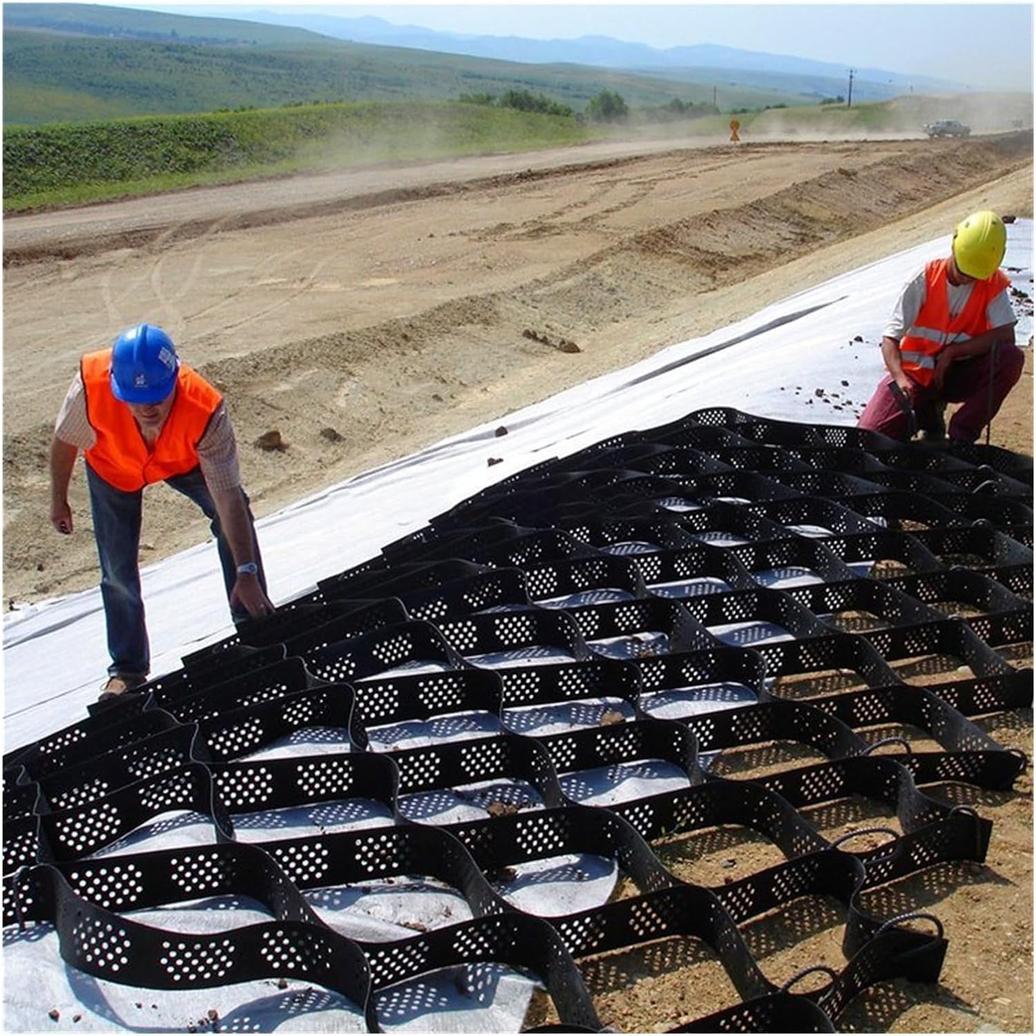 Machine de pavage perméable ELzEy grille de renforcement anti érosion pour sol instable 4x6m