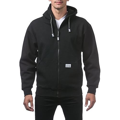 Pro Club Men's Heavyweight Full Zip Fleece Hoodie