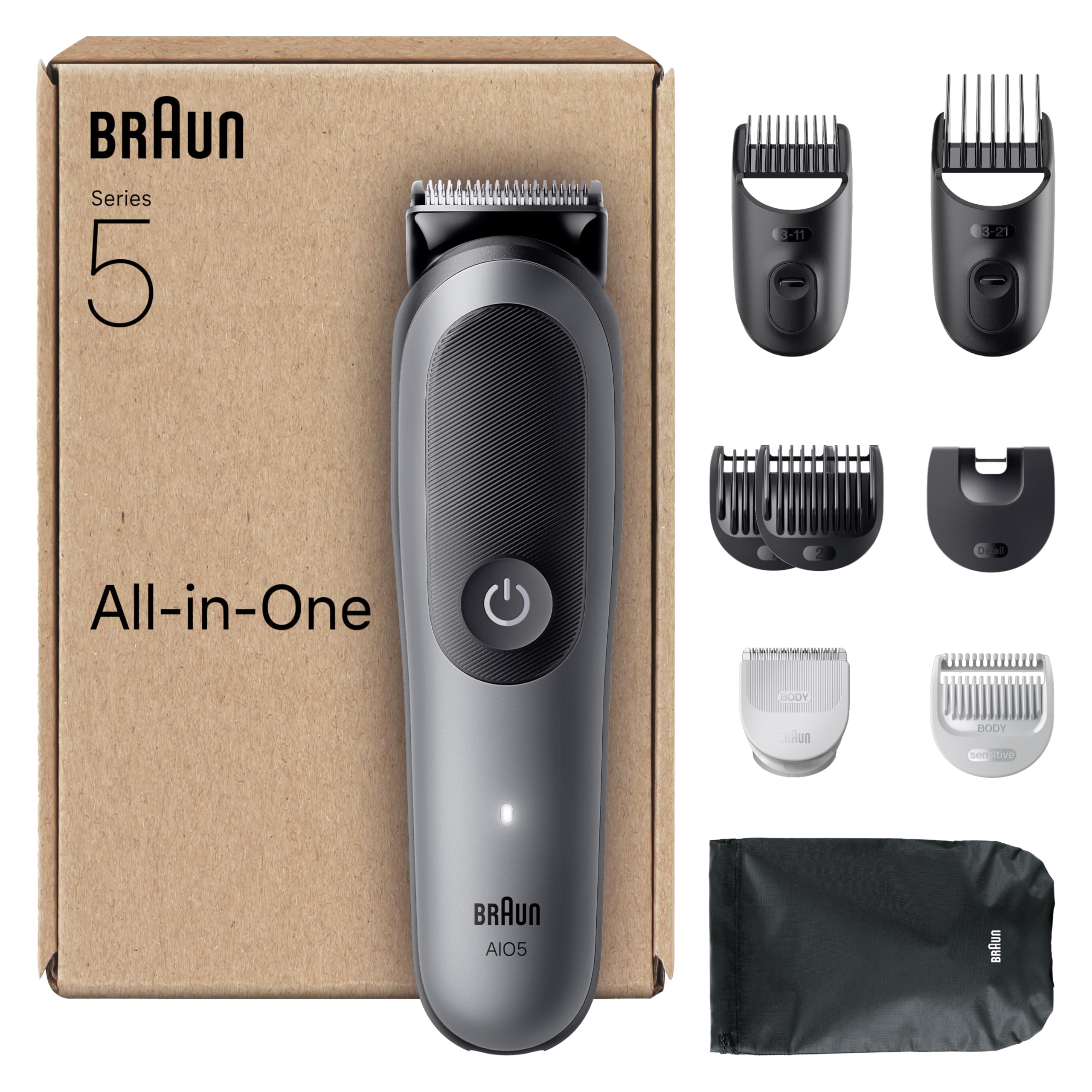 Braun All-in-One Series 5 Grooming Kit, 9in1, Ultra Sharp Blade