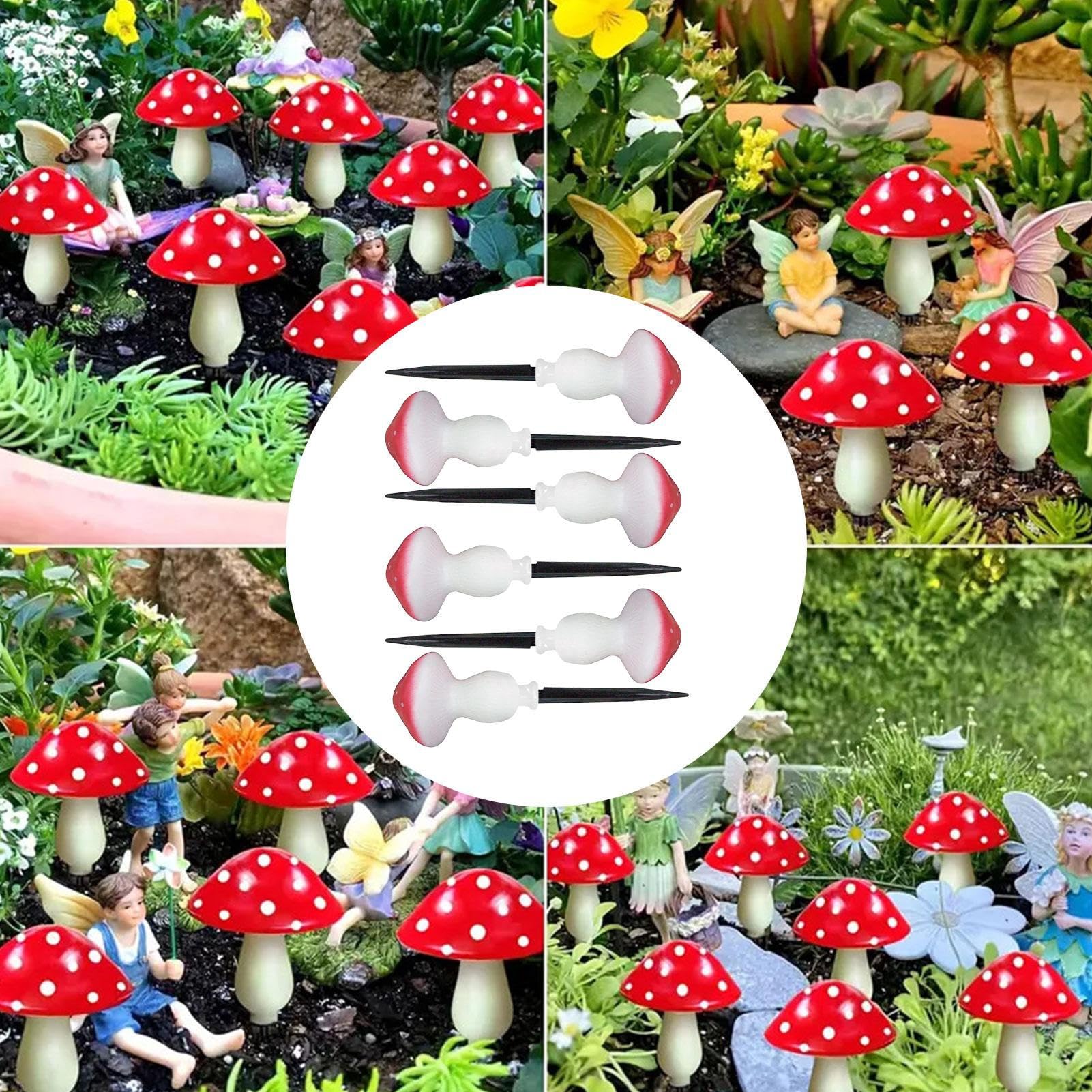 Jardin Fantastique Avec Un Champignon Maison Avec Une Lune | Vecteur