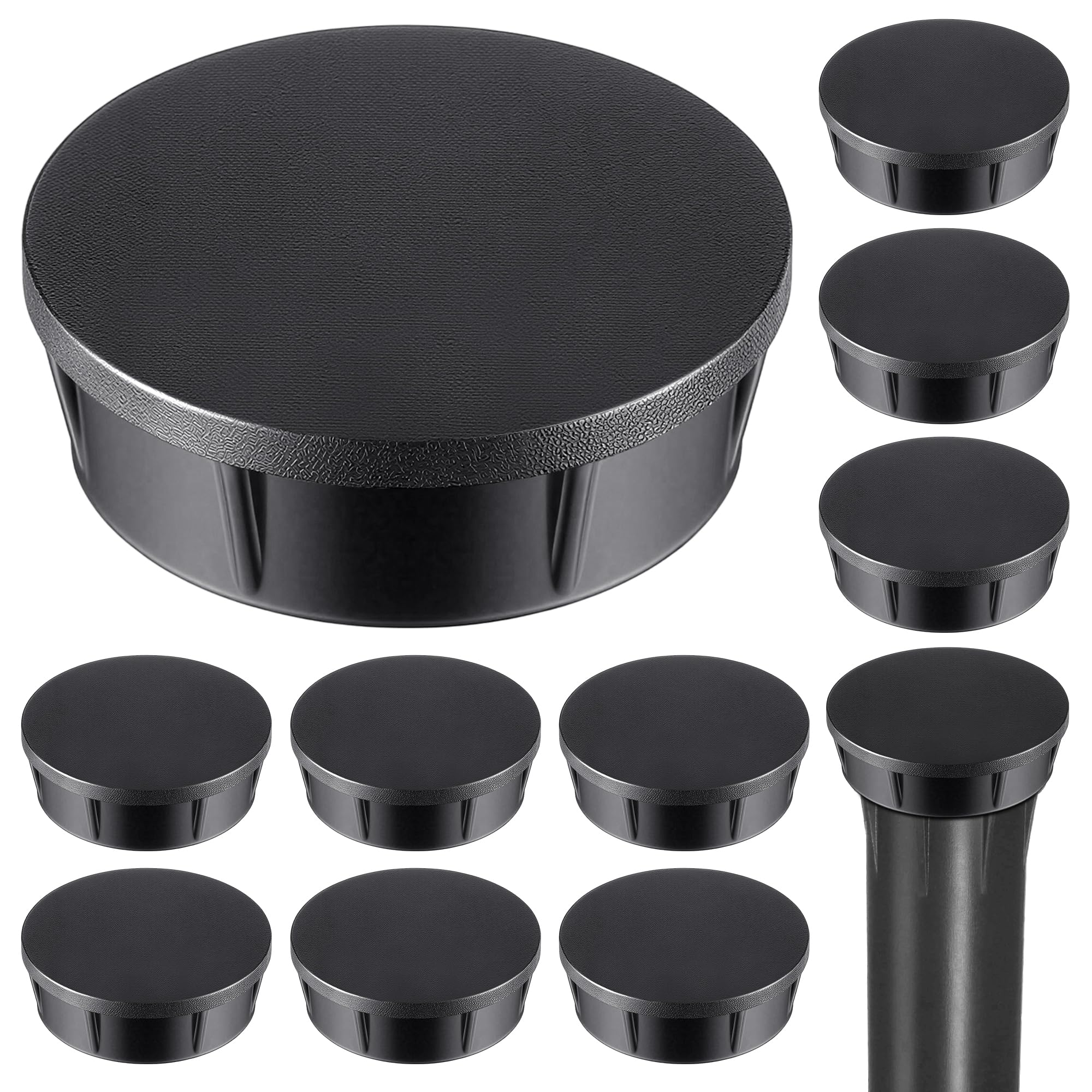 Sprinklerkopfkappen, kompatibel mit Hunter Pro Sprinklern, Sprühabschaltkappe mit Fluorelastomer-Dichtungen, kompatibel mit Hunter Pro, schwarze Sprühkopfkappe und O-Ring, 10 Stück