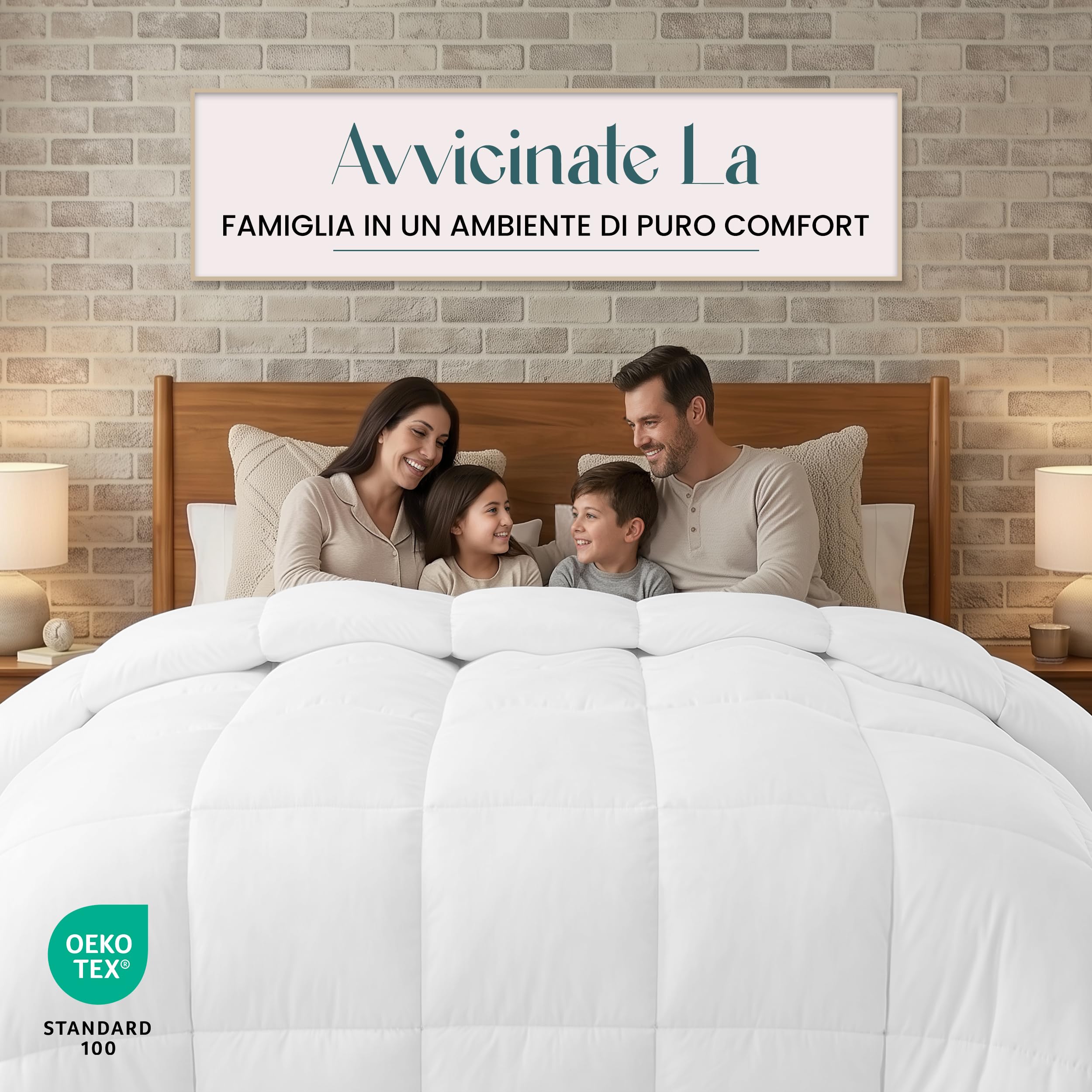 Utopia Bedding Piumone 220x240 cm, Piumino matrimoniale, Trapunta 100% Microfibra, Piumino Caldo (Bianco)