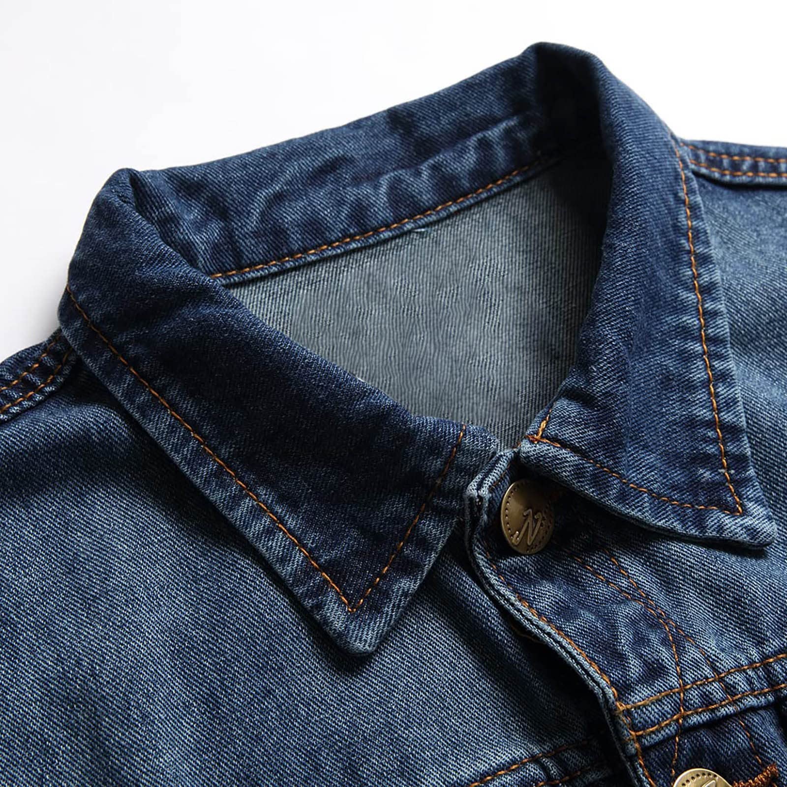 Generisch Camiseta sin mangas para hombre de verano, chaleco vaquero vaquero con botones, chaleco de vaquero vintage, sin mangas, chaqueta ajustada, ropa de calle, unisex, chaleco de trabajo, vaquero