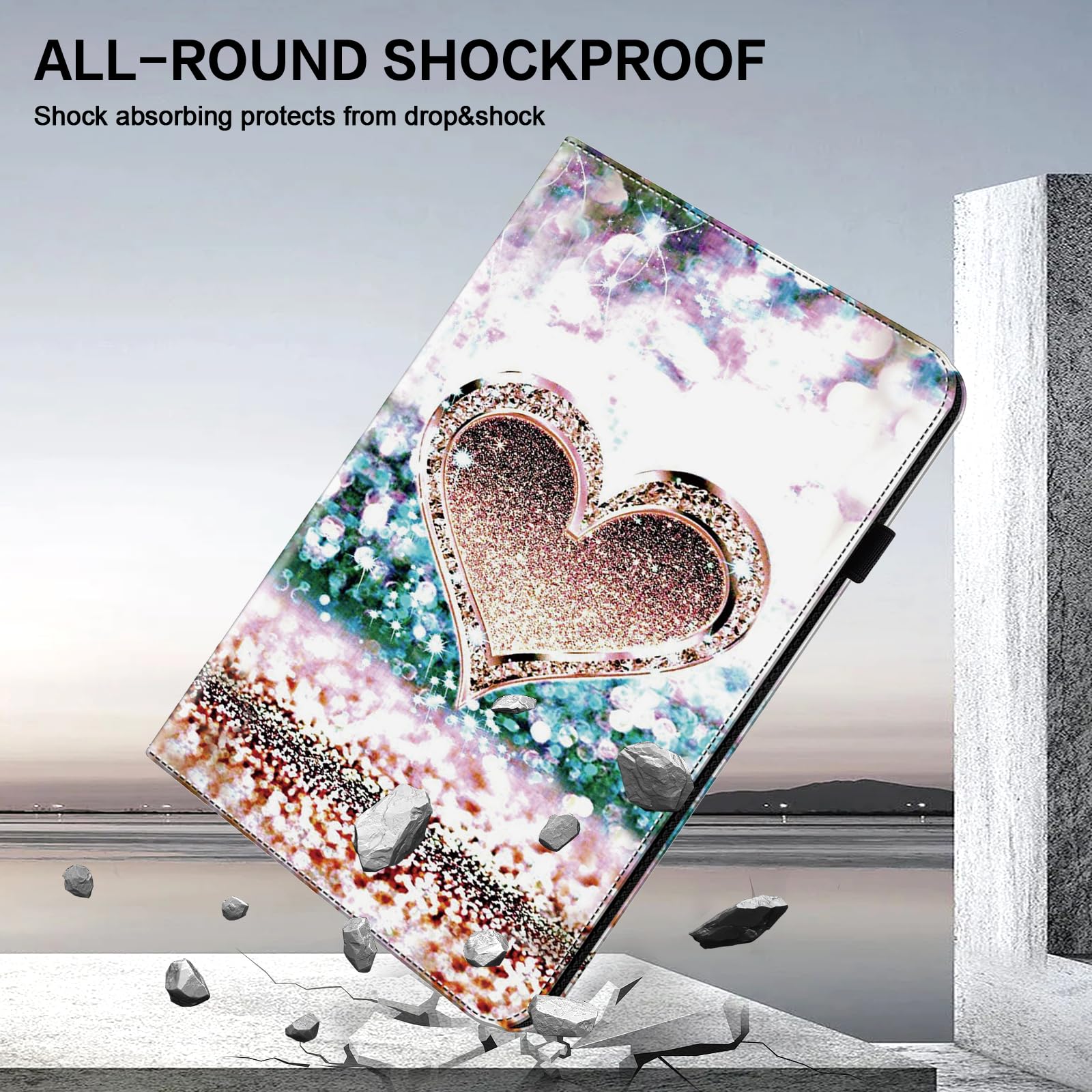 Hülle Für Redmi Pad Pro 12.1 Zoll 2024 – PU Leder Flip Cover Mit Stifthalter, Mehrwinkel-Standfunktion, Rosa
