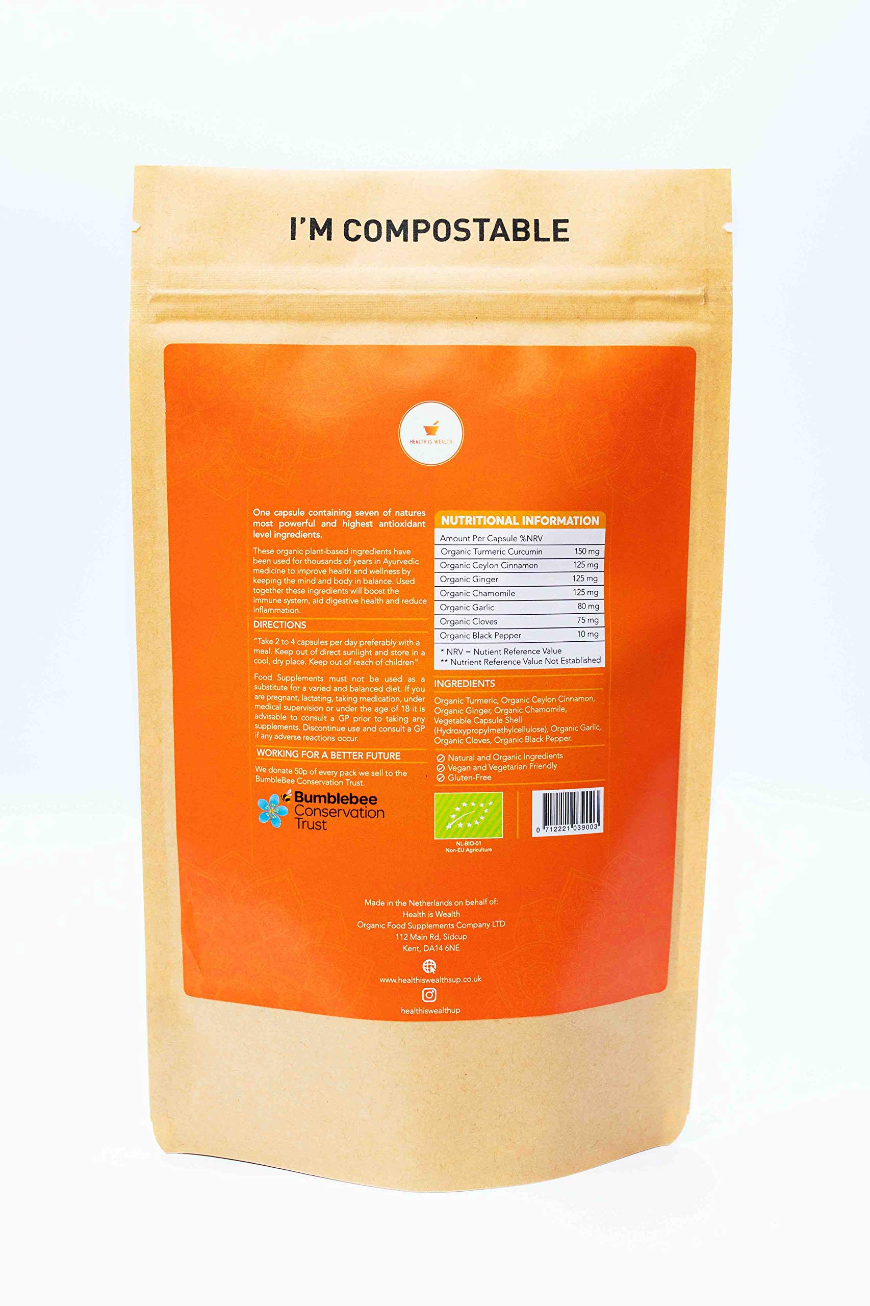 Buy Organic IBS Relief 120 Natural Capsules Contains 7 Medicinal