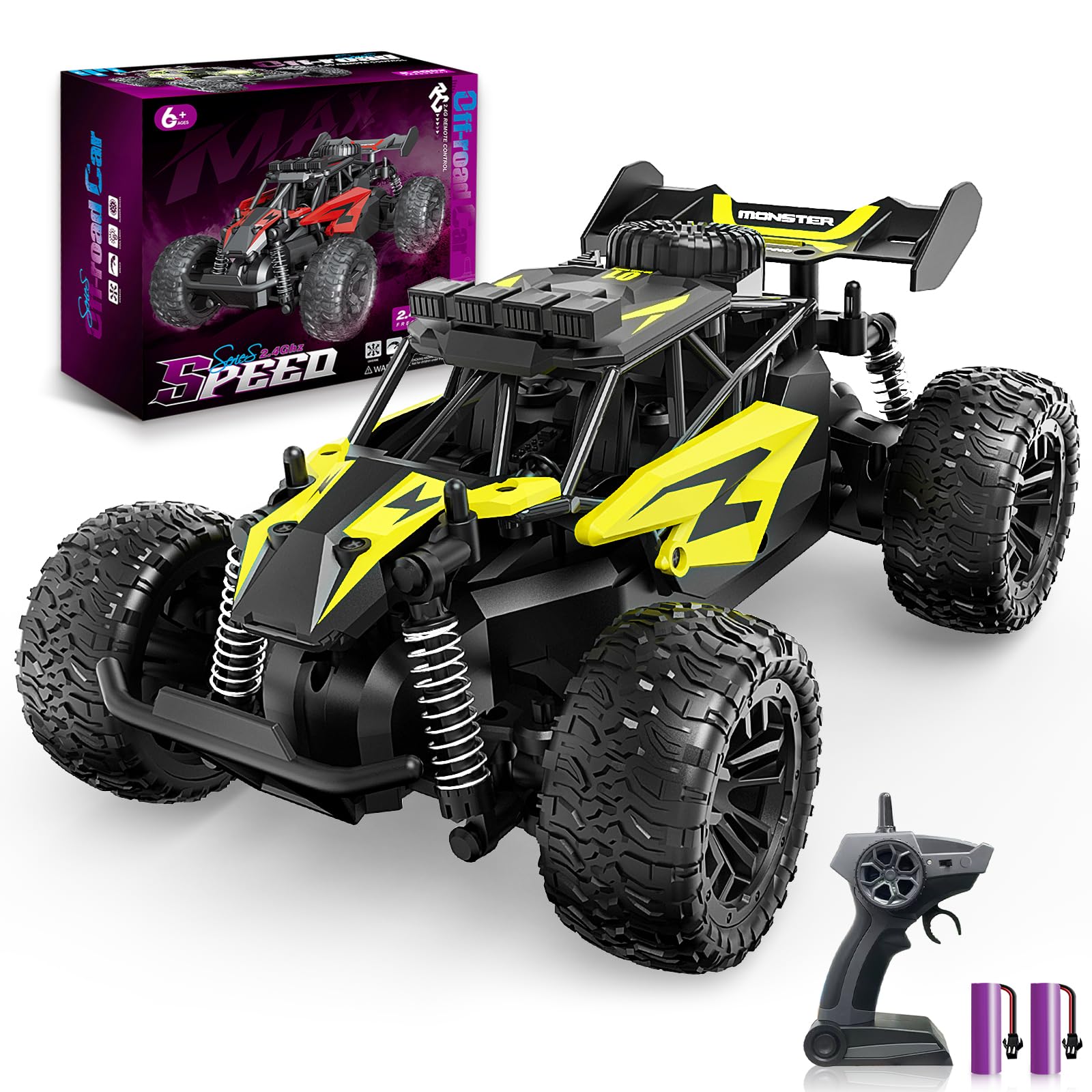 Amazon.co.jp: Carox 1:16スケール RCカー 子供用 2.4GHz 高速