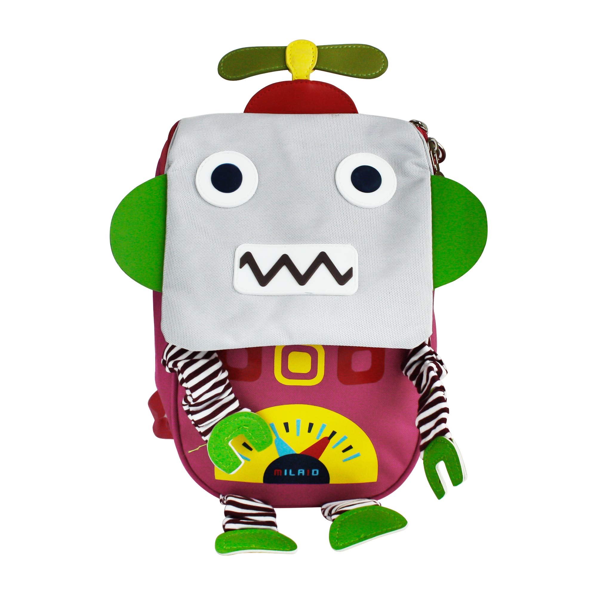 Emartbuy 3D Robots - Pink Kids Cute Smart Backpack Rucksack School Nursery Travel Bag - 3D Robots Pink