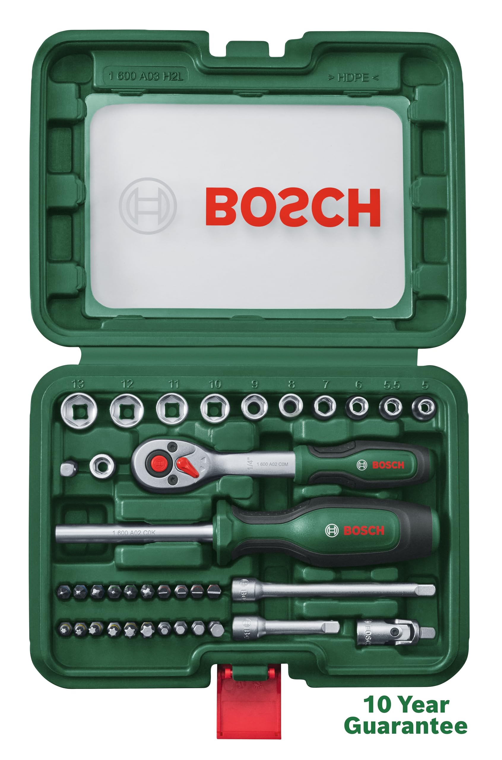 Bosch 1/4"-Ratschen-Set 37-teilig