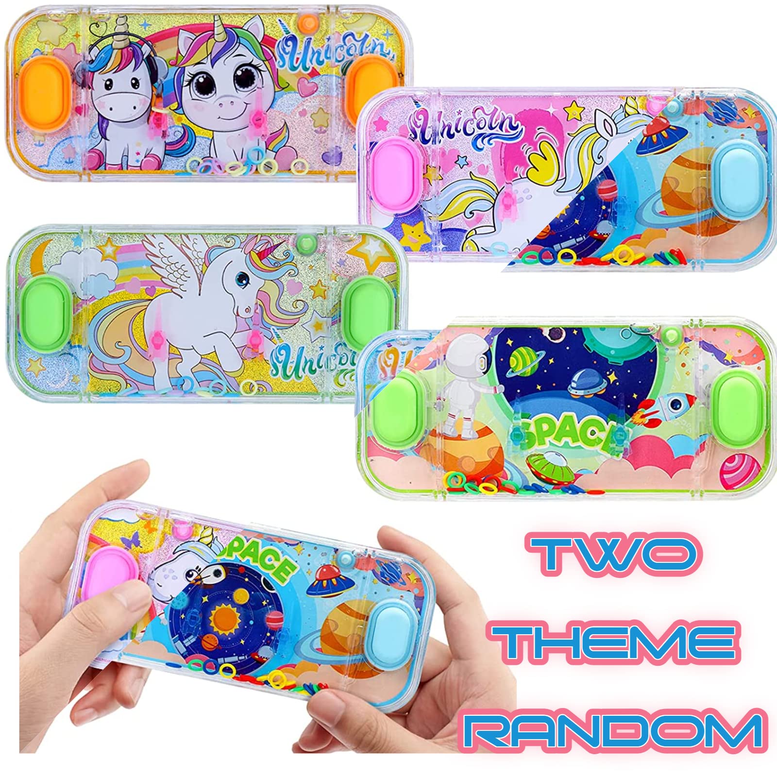 Buy SevenQ Handheld Water Games for Girl, 4 Packs Cute Theme Water Toss Ring Game Aqua Toy Water