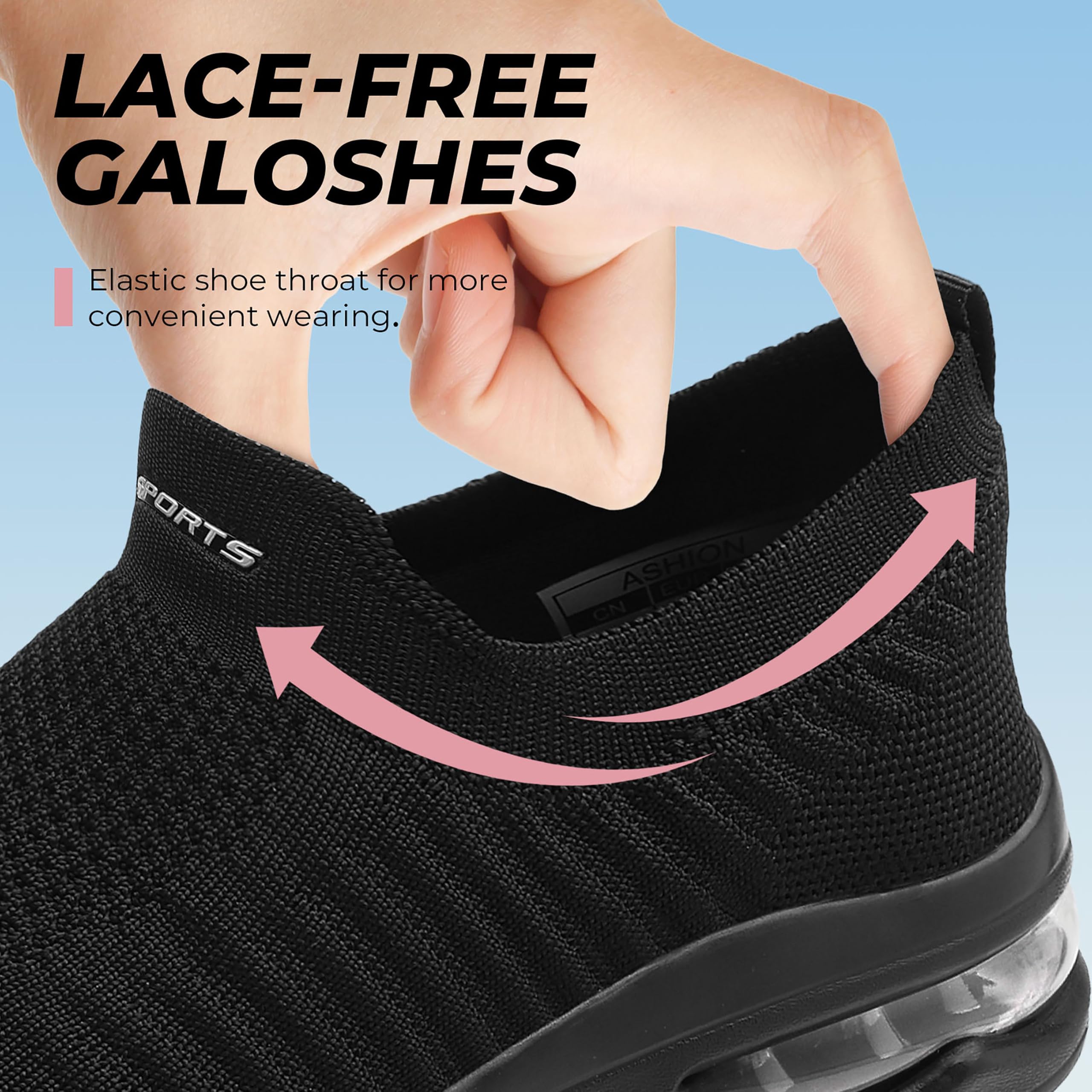 Zapatillas Mujer Slip-On Zapatillas de Deporte Zapatos Diarios sin Cordones Ligeros Cómodos 1055