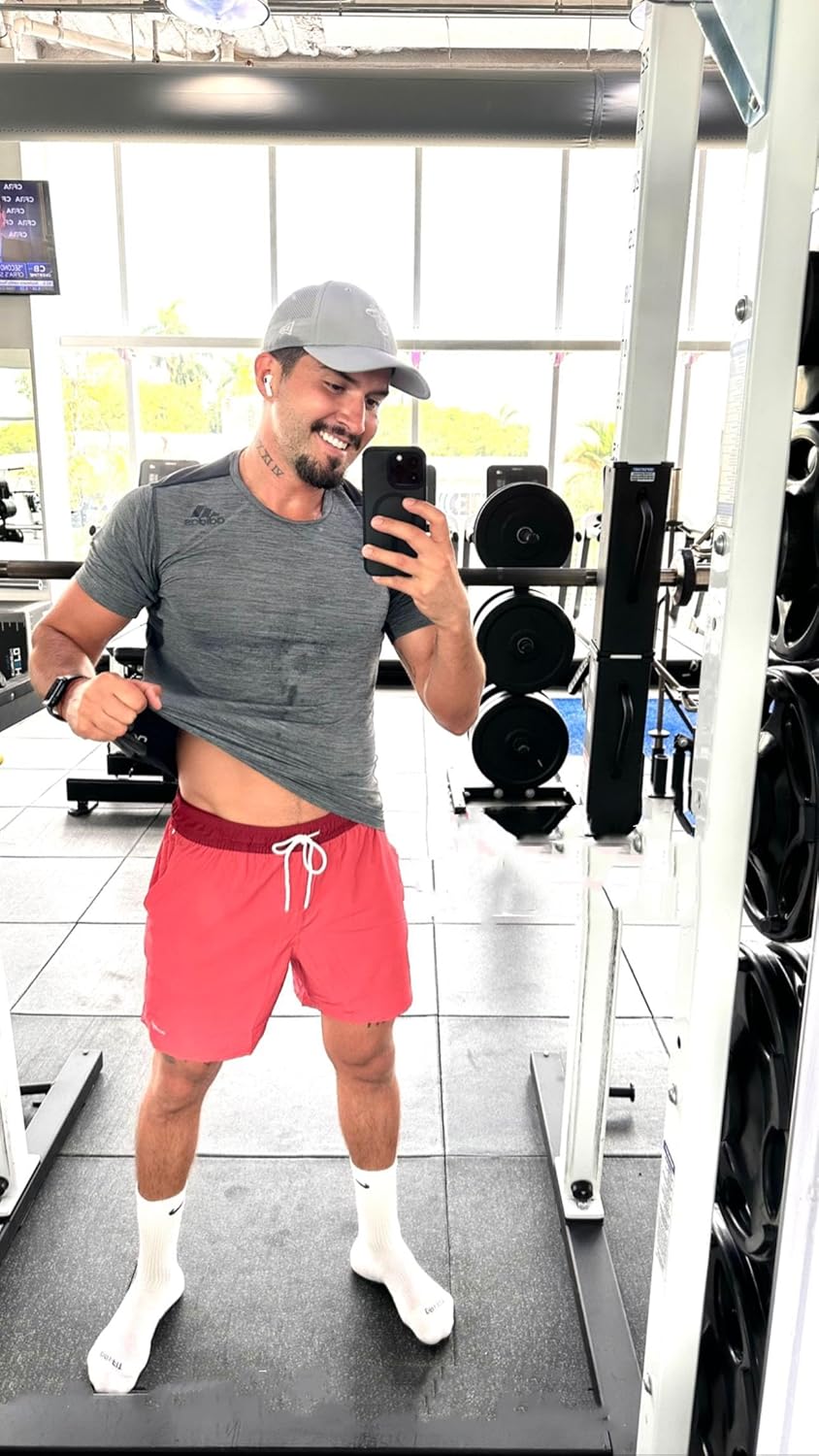 maamgic Workout Shorts for Men 5 Inch Gym Running Shorts Mens Stretch Quick Dry Athletic Shorts with Pockets - Image 2