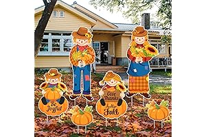 Fall Yard Decorations Outdoor: Spooky Scarecrows and Pumpkins for Festive Autumn Ambiance
