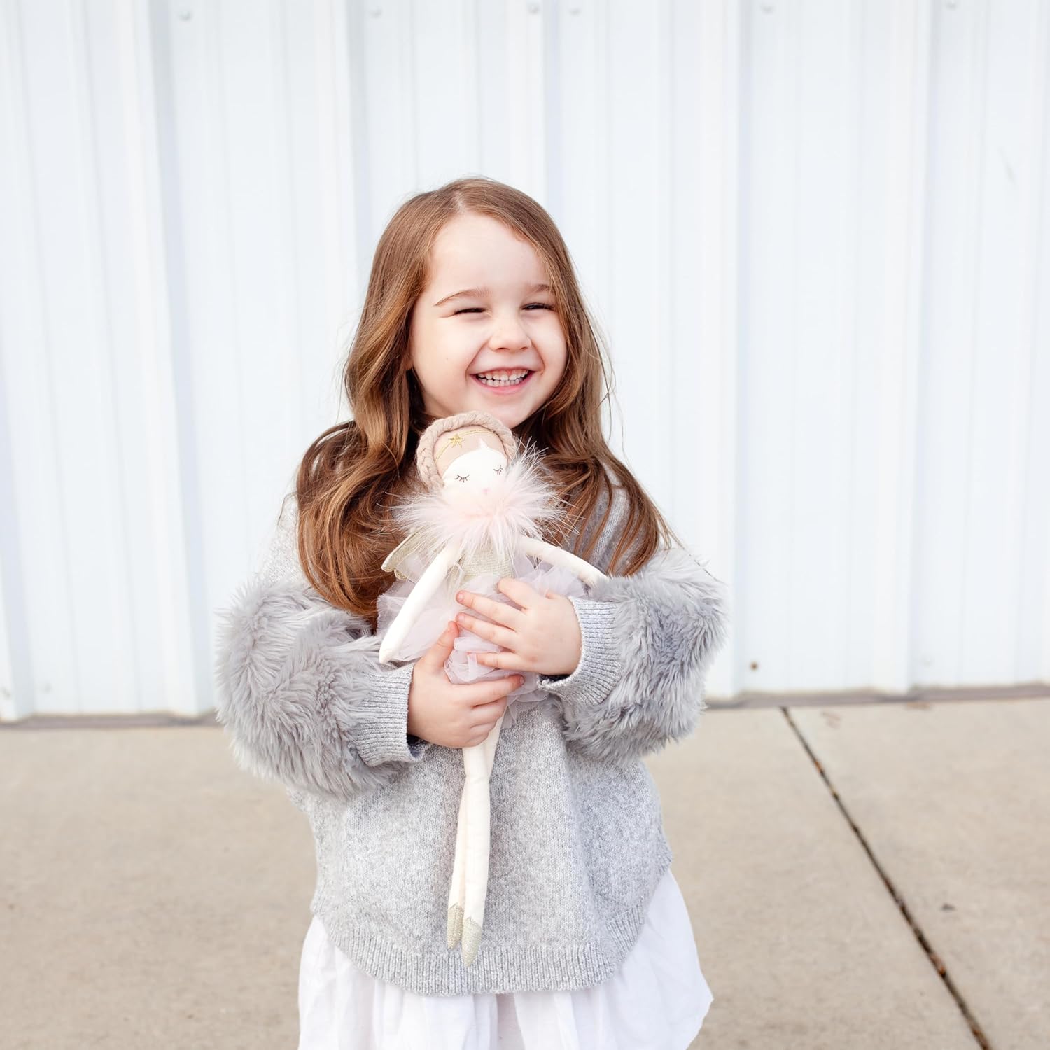 MON AMI Angel Stuffed Doll - 15", Soft Elegant Plush Doll for Little Girls, Use as Toy or Room Decor - Image 7