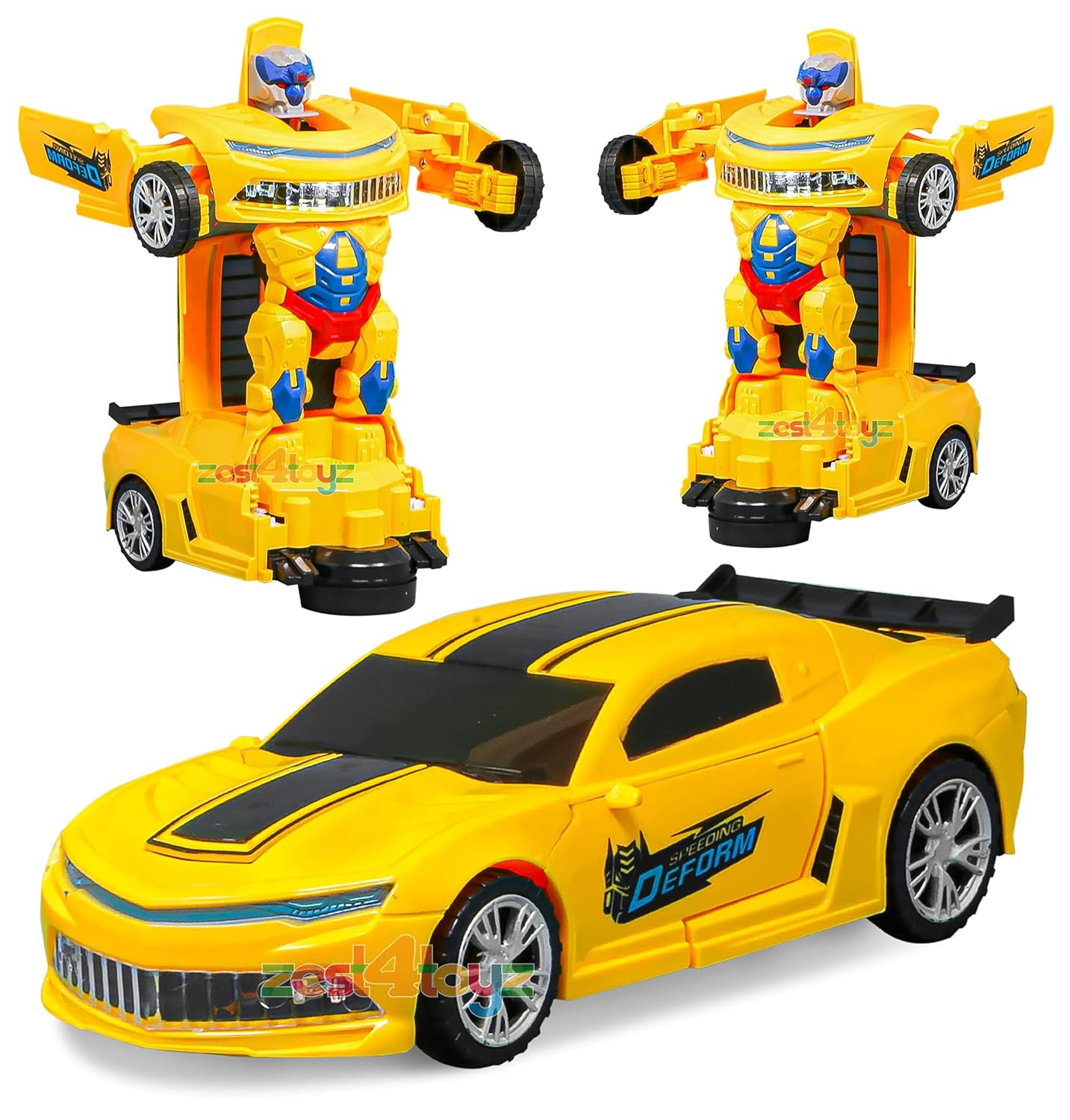 Buy Zest 4 Toyz Deform Robot Car for Kids Bump & Go Action Battery
