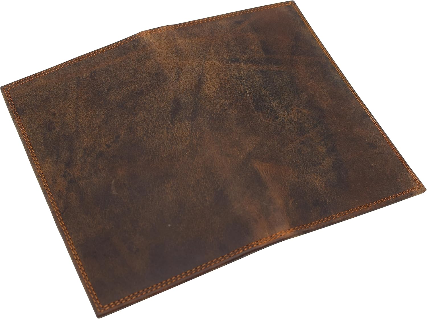 Premium Vintage Leather Long Bifold Credit Card ID RFID Blocking Wallet for Men Women (Brown)