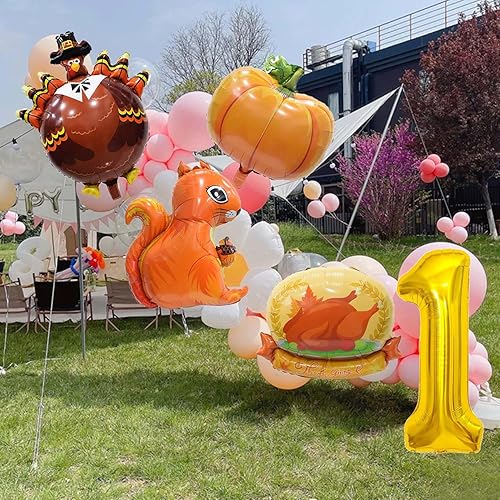 Miniatura 104 de Globos de aluminio de Halloween, globos de cumpleaños de Halloween, número 1, araña, momia, calabaza, murciélago, fantasma, globos para decoración