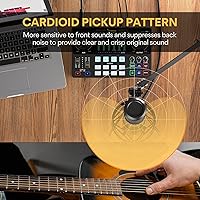 Vista 5 de MAONO Micrófono de condensador XLR, micrófono de grabación de estudio cardioide profesional para streaming, podcasting, canto, voz en off, vocal