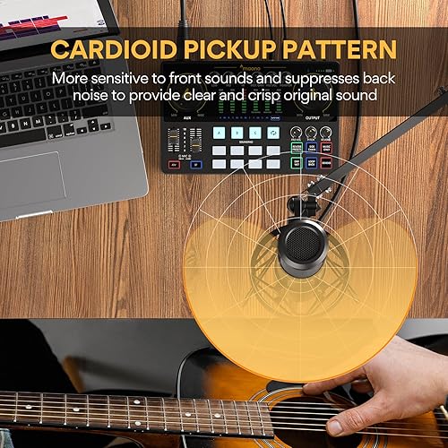 Miniatura 5 de MAONO Micrófono de condensador XLR, micrófono de grabación de estudio cardioide profesional para streaming, podcasting, canto, voz en off, vocal