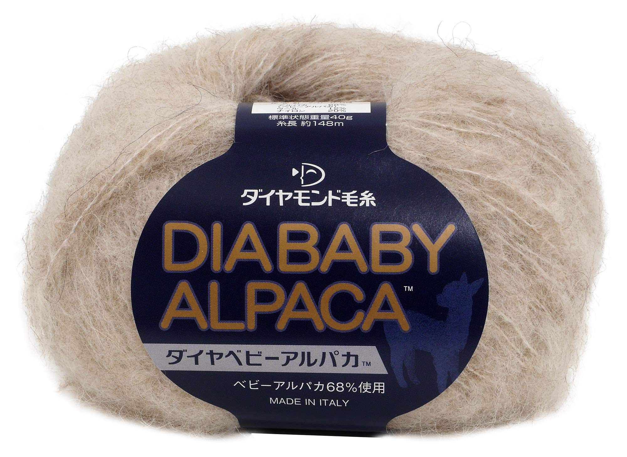Amazon | ダイヤ毛糸 ダイヤベビーアルパカ 毛糸 極太 Col.9802 