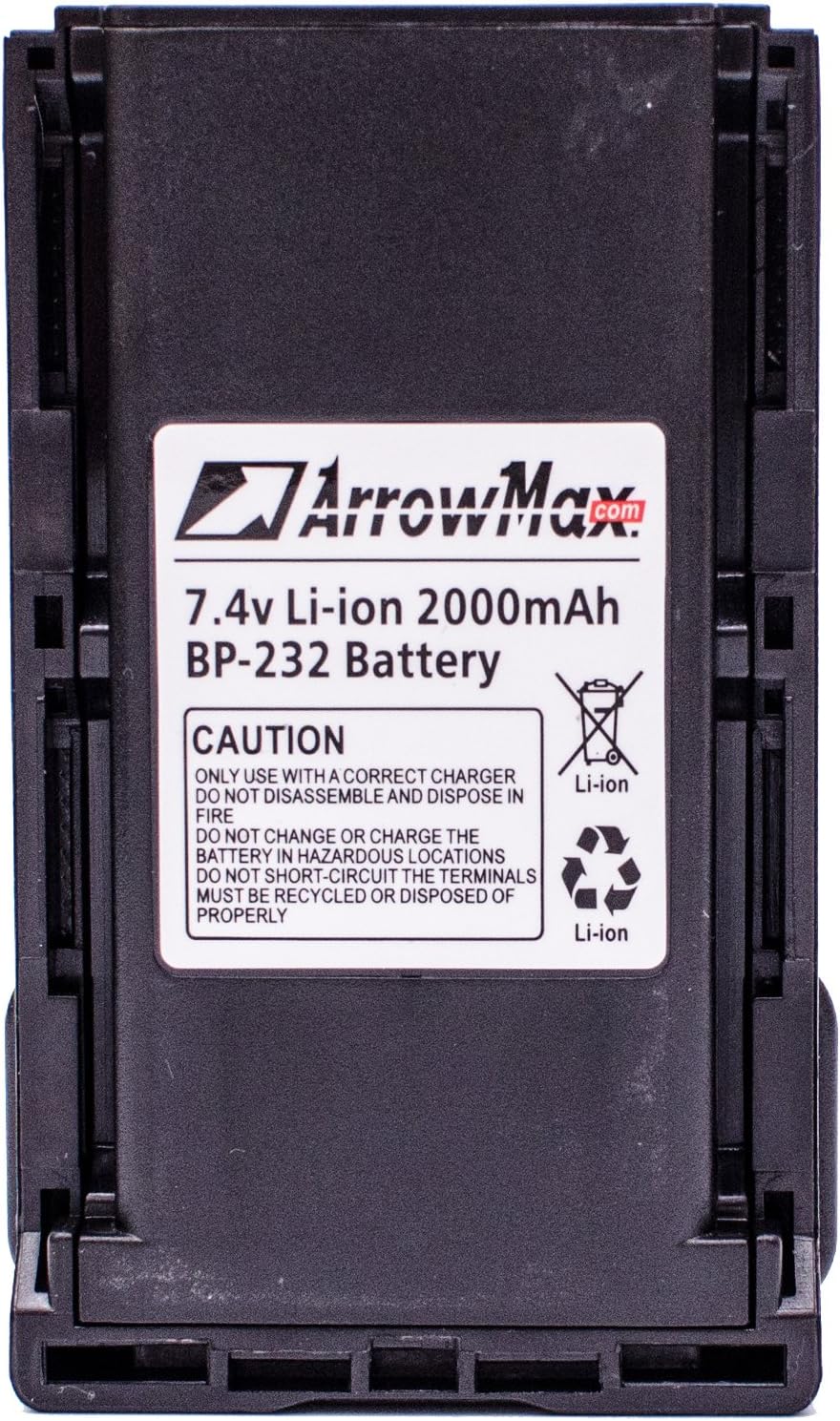 Arrowmax AICL0232-2000-D BP-230/231 BP-232N Battery for ICOM IC-F4029SDR IC-F4061 IC-F4062 IC-F4162 IC-F3062