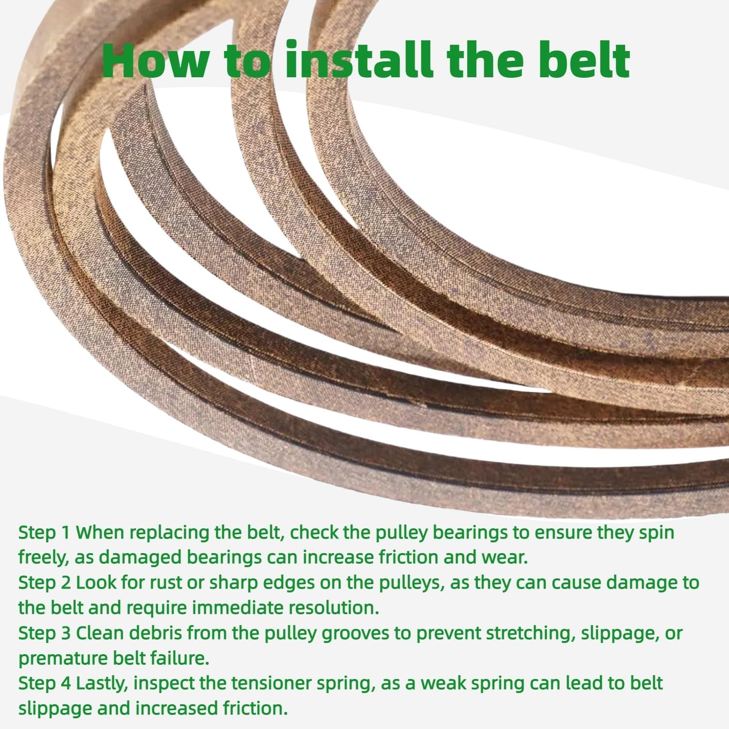1-633127 Lawn Mower Blade Drive Replacement Belt for Exmark Lazer Z Deck GRP 52" 60" 72" Scag Replace 633127 336371 484197 Blade Drive Belt