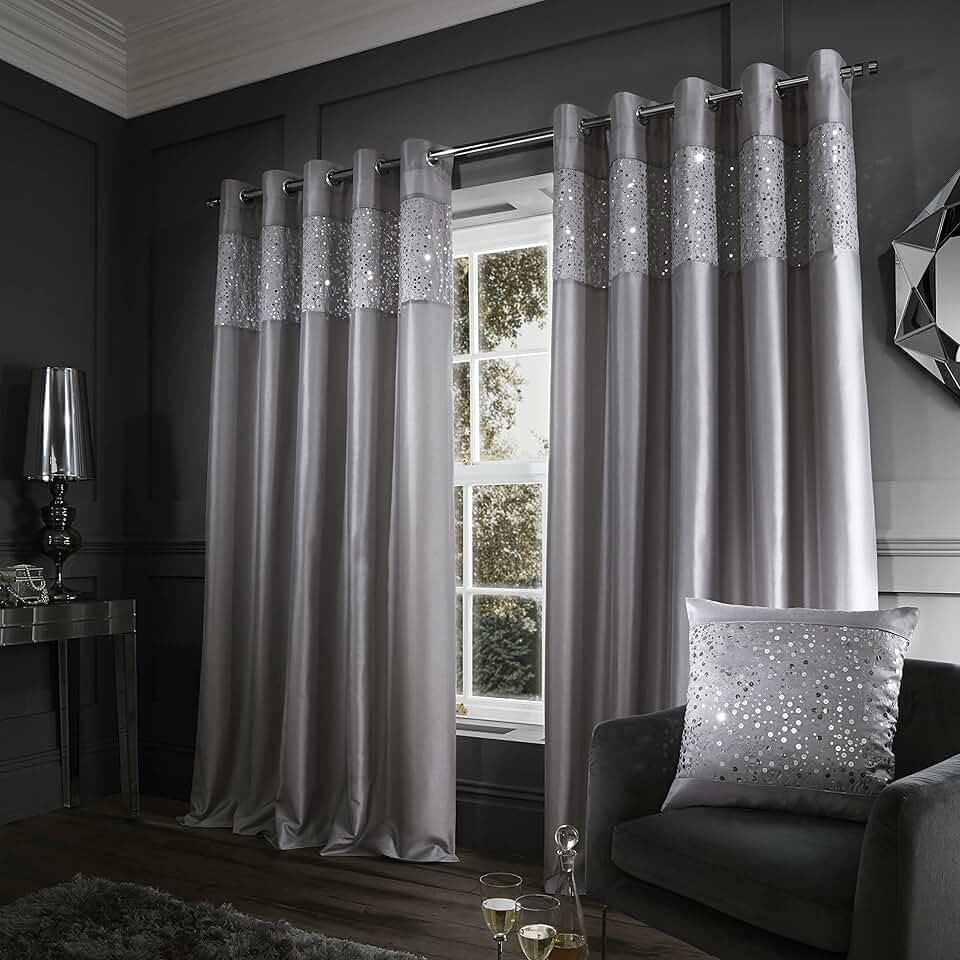 Amazon.co.uk sparkle curtains