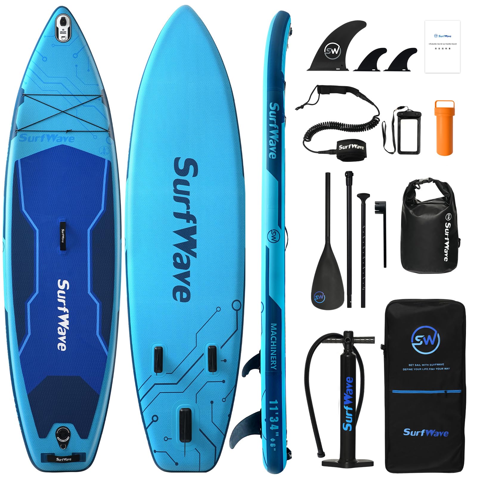 スタンドアップパドルボード　StandUpPaddle　SUP サップ Amazon | ESUP Inflatable Stand Up Paddle Board 11'*33