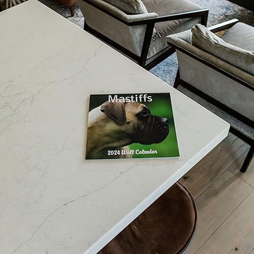 Miniatura 7 de Calendario mensual de pared 2024 Mastiffs con cuatro meses adicionales a partir de 2023, calendario de pared grande de 16 meses, septiembre