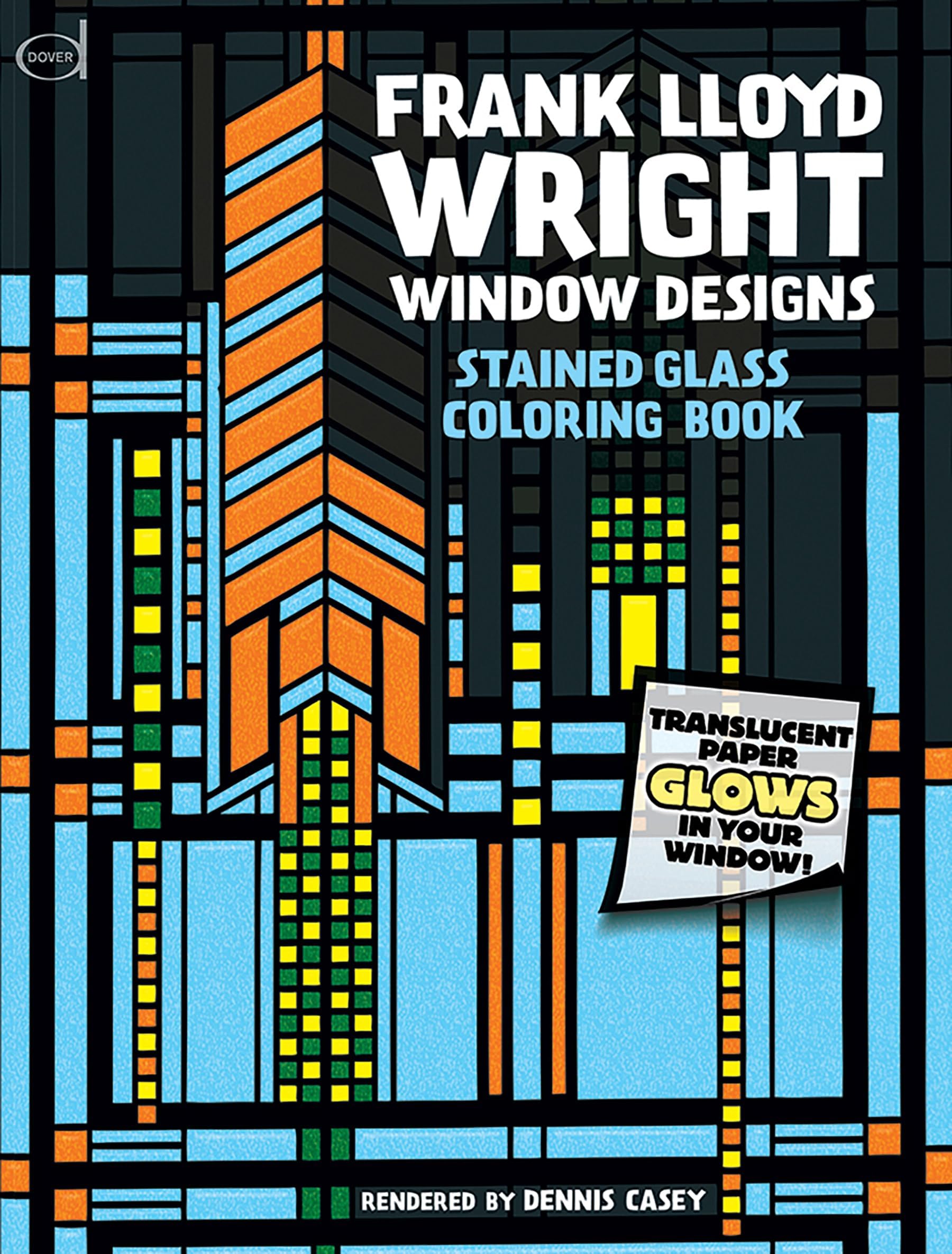 Frank Lloyd Wright Window Designs Stained Glass Coloring Book (Dover Design Coloring Books)