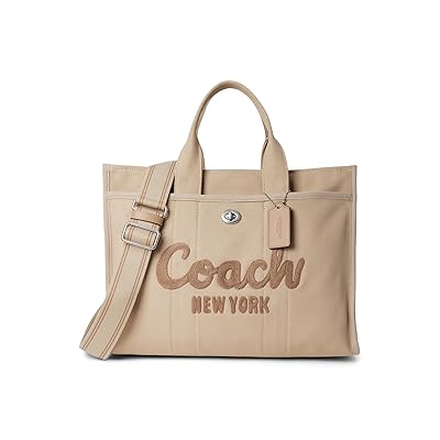 COACH Cargo Tote Bag 42 Tote Handbags Dark Natural, Canvas/Textile