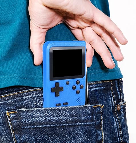 Miniatura 4 de Consola de juegos de mano retro, consola de videojuegos retro portátil con 500 juegos clásicos, pantalla de 3.0 pulgadas, batería recargable de 1020